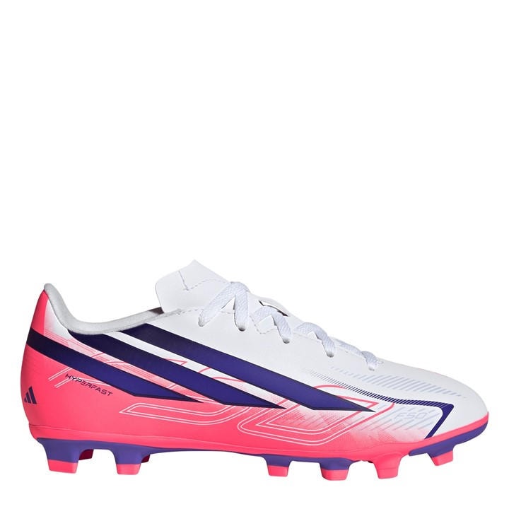 Adidas Boys White F50  Club Firm Ground Football Boots in Size 5.5, Sports Direct
