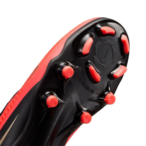 Red/Black - Nike - Phantom 6 Academy High Juniors Firm Ground Football Boots