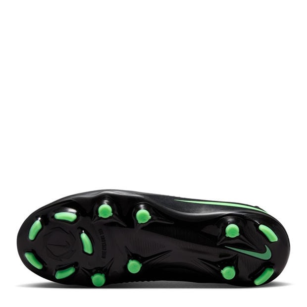 Black/Green - Nike - Phantom 6 Academy High Juniors Firm Ground Football Boots