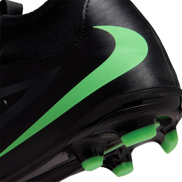 Black/Green - Nike - Phantom 6 Academy High Juniors Firm Ground Football Boots