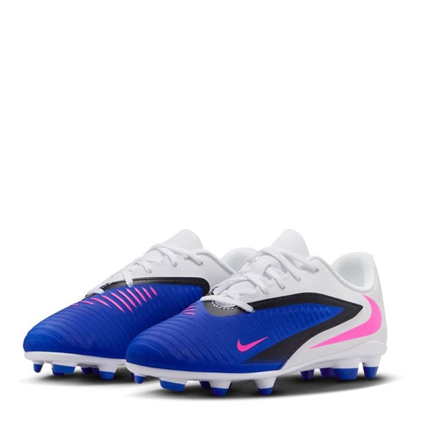 Blue/Wht/Pink - Nike - Phantom 6 Club Juniors Multi Ground Football Boots