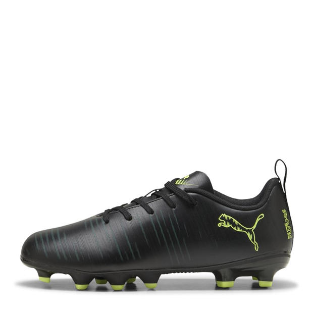 Blk-FL-GrnTrrn - Puma - Unisex Kids' Future 8 Play Firm Ground Football Boots