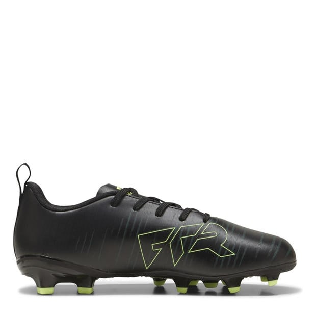 Blk-FL-GrnTrrn - Puma - Unisex Kids' Future 8 Play Firm Ground Football Boots