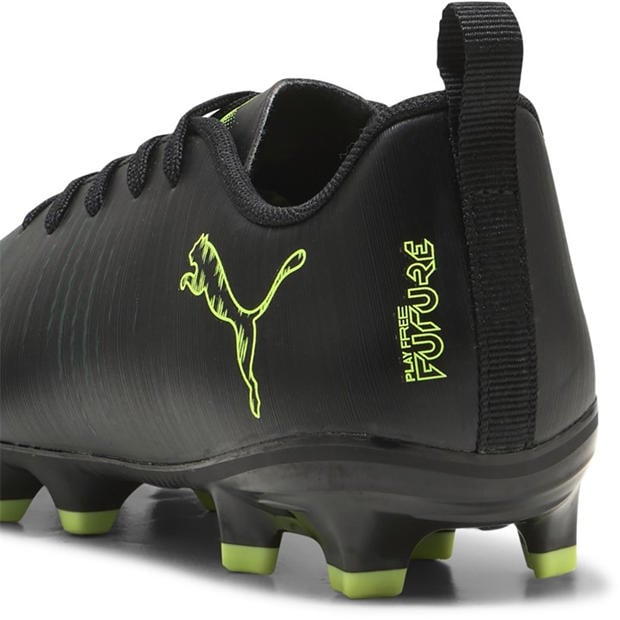 Blk-FL-GrnTrrn - Puma - Unisex Kids' Future 8 Play Firm Ground Football Boots