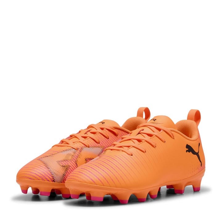 Puma  Kids Red ' Future 8 Play Firm Ground Football Boots in Size 5.5, Sports Direct