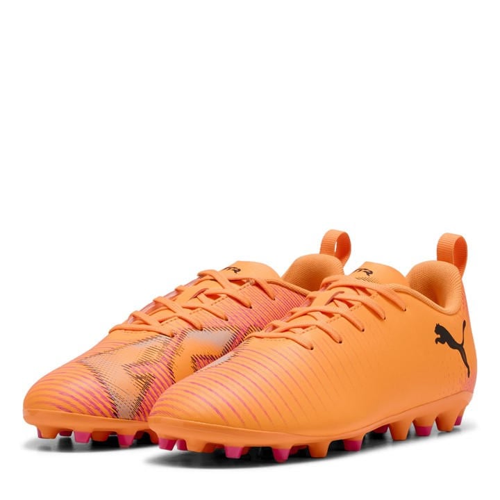 Puma  Kids Red ' Future 8 Play Mg Firm Ground Football Boots in Size 5.5, Sports Direct