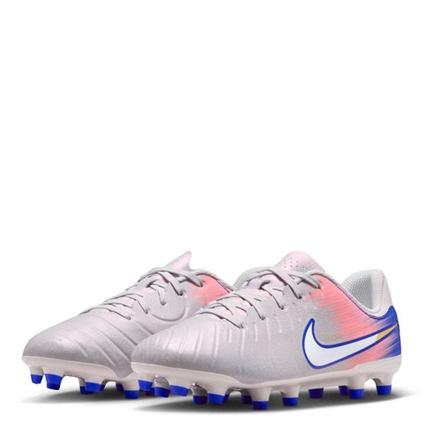 Сиво/Синьо - Nike - Tiempo Legend 10 Academy Juniors Firm Ground Football Boots