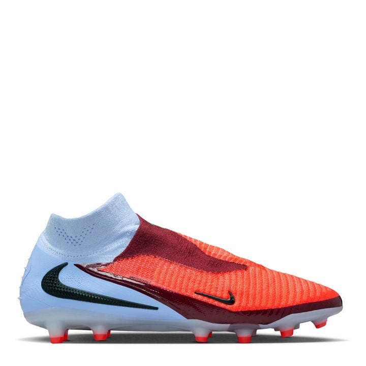 Nike  Kids Blue Kids' Phantom 6 High Elite Ag-Pro Firm Ground Football Boot in Size 3.5, Sports Direct