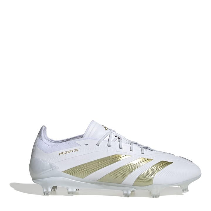 Adidas Boys White Predator Elite  Firm Ground Football Boots in Size 5.5, Sports Direct