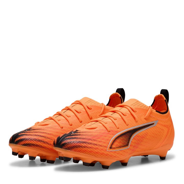 Puma Boys Orange Ultra  Pro  Firm Ground Football Boots in Size 5, Sports Direct