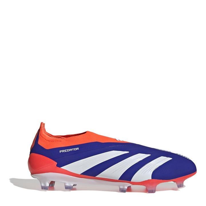 Adidas Boys Blue Predator Elite Laceless  Firm Ground Football Boots in Size 4.5, Sports Direct