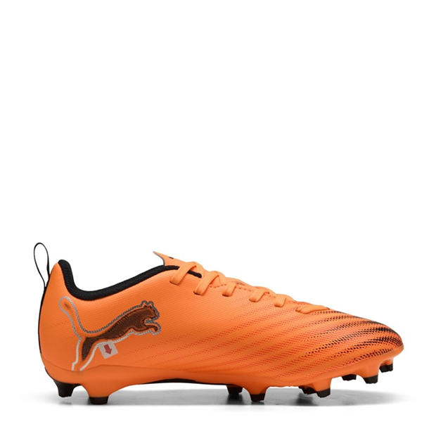 Оранжево/Черно - Puma - Ultra 6 Match Juniors Firm Ground Football Boots