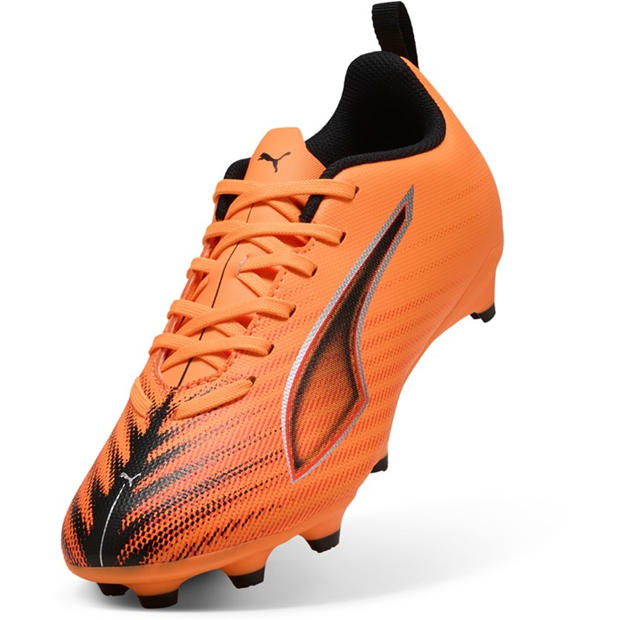 Оранжево/Черно - Puma - Ultra 6 Match Juniors Firm Ground Football Boots