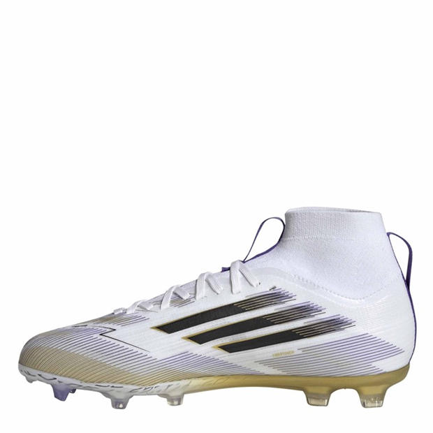 Ftwr White/Core - adidas - Kids' F50 Elite Mid Firm Ground Football Boot