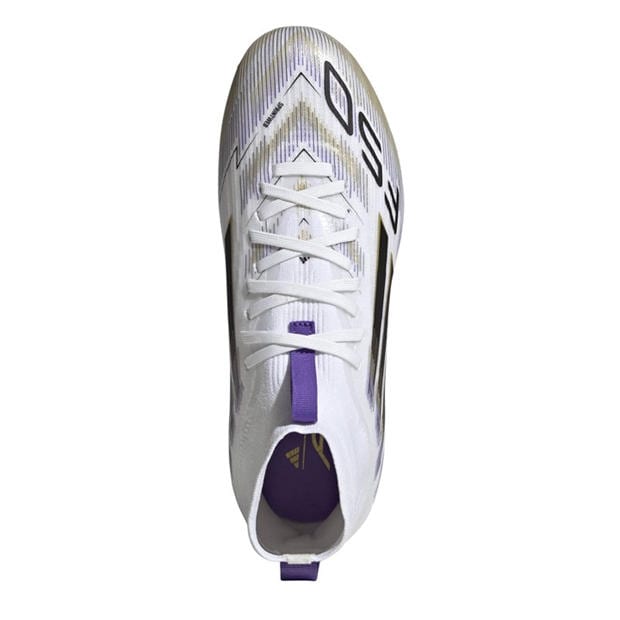 Ftwr White/Core - adidas - Kids' F50 Elite Mid Firm Ground Football Boot