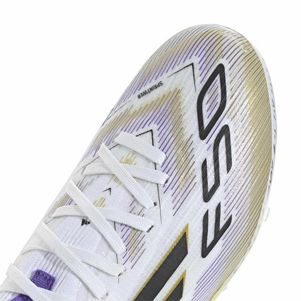 Ftwr White/Core - adidas - Kids' F50 Elite Mid Firm Ground Football Boot