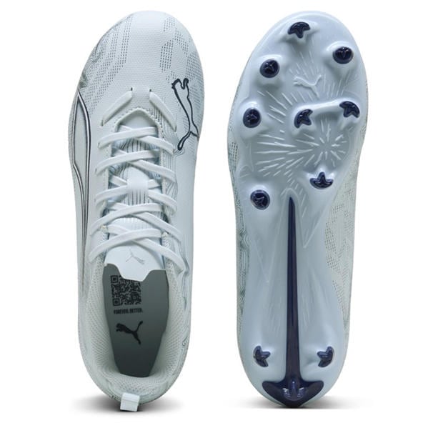 Icy Blue - Puma - Kids PUMA Ultra 5 Play Firm Ground Football Boots
