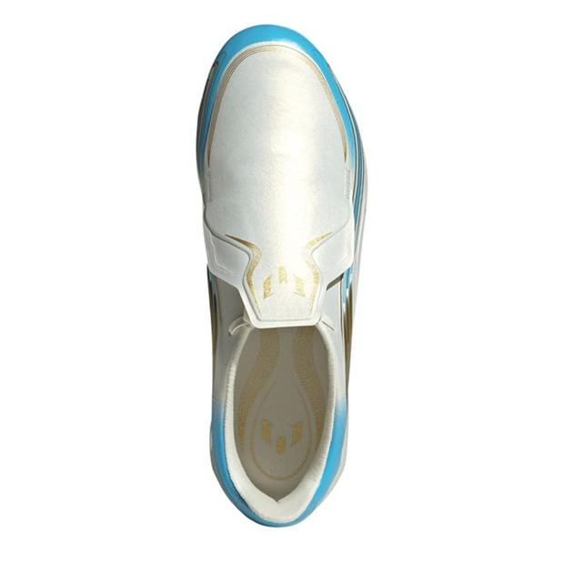 Cream/Blu/Gold - adidas - F50 HYPERFAST ELITE Firm Ground Football Boots Juniors