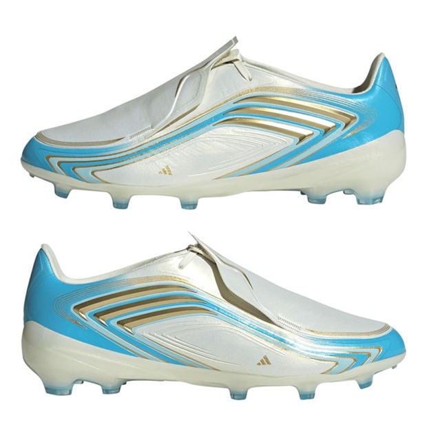 Cream/Blu/Gold - adidas - F50 HYPERFAST ELITE Firm Ground Football Boots Juniors
