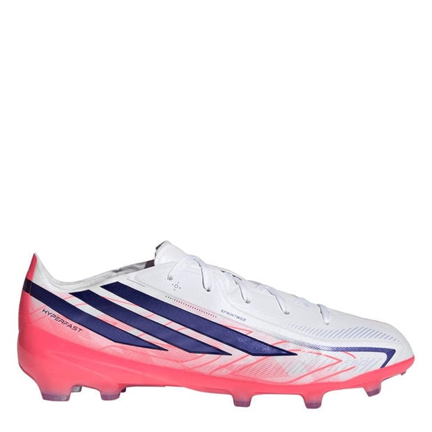 White/Coral - adidas - F50 HYPERFAST ELITE Firm Ground Football Boots Juniors