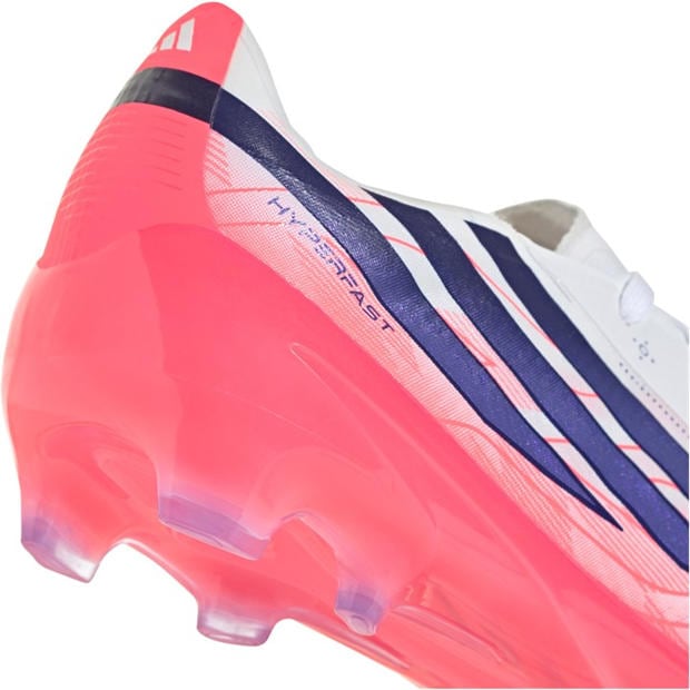 White/Coral - adidas - F50 HYPERFAST ELITE Firm Ground Football Boots Juniors