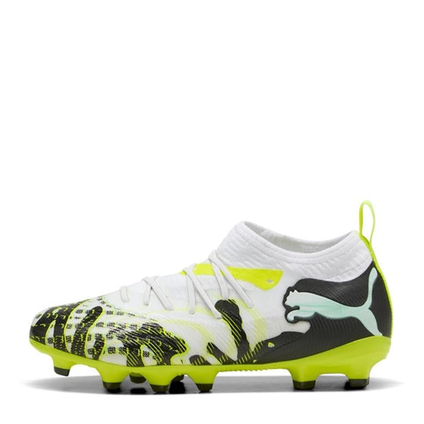 Mint/White - Puma - Future 8 Match Artificial Ground Football Boots Juniors