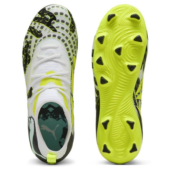 Mint/White - Puma - Future 8 Match Artificial Ground Football Boots Juniors