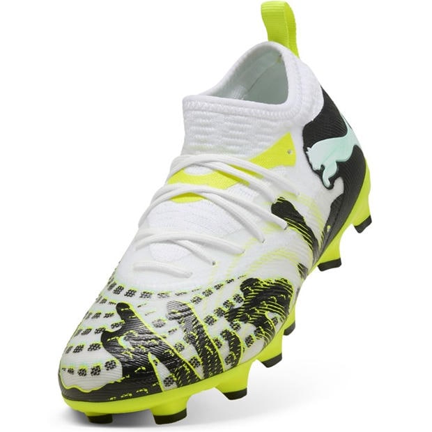 Mint/White - Puma - Future 8 Match Artificial Ground Football Boots Juniors
