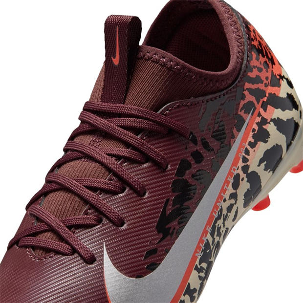 Burgundy/Print - Nike - Zoom Mercurial Vapor 16 Juniors Firm Ground Football Boots