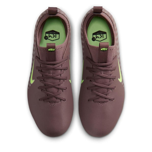 Plum/Silver - Nike - Zoom Mercurial Vapor 16 Juniors Firm Ground Football Boots