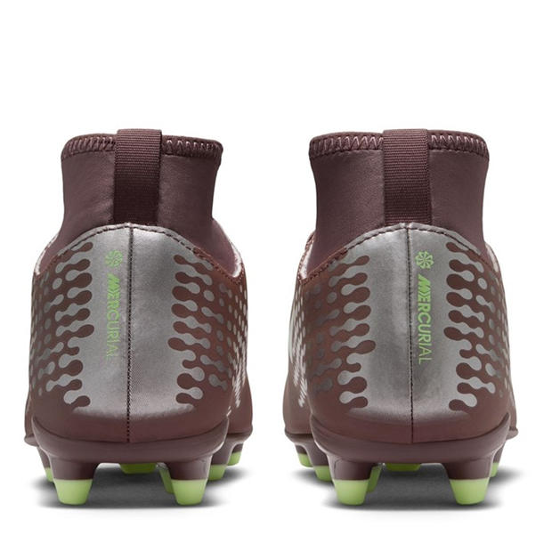 Plum/Silver - Nike - Mercurial Superfly 10 Junior Firm Ground Football Boots