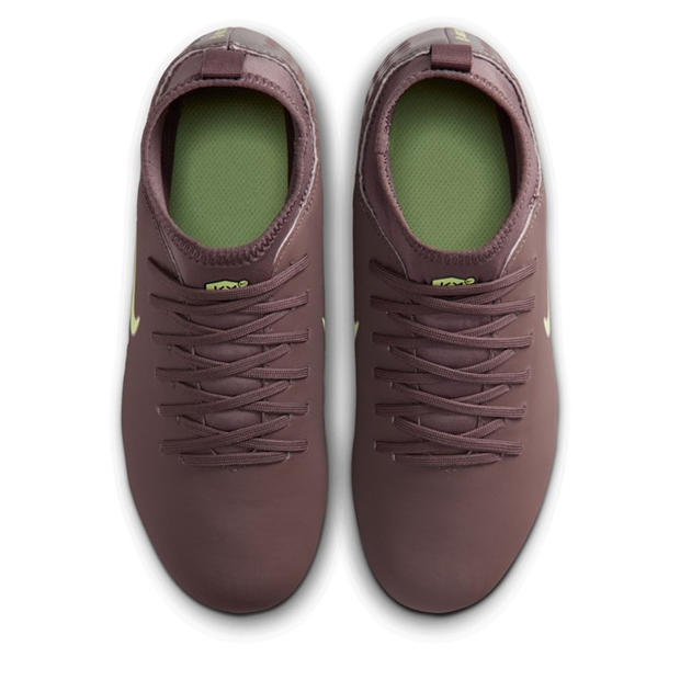 Plum/Silver - Nike - Mercurial Superfly 10 Junior Firm Ground Football Boots