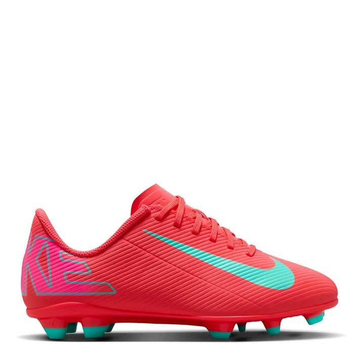 Nike Boys Red Mercurial Vapor 16 Club  Firm Ground Football Boots in Size 1, Sports Direct