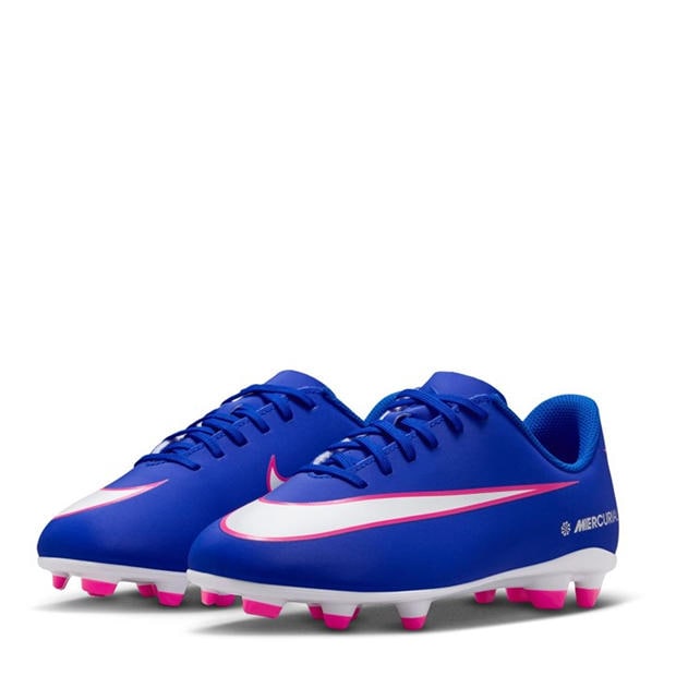 Blue/Wht/Pink - Nike - Mercurial Vapor 16 Club Juniors Firm Ground Football Boots