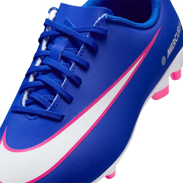 Blue/Wht/Pink - Nike - Mercurial Vapor 16 Club Juniors Firm Ground Football Boots