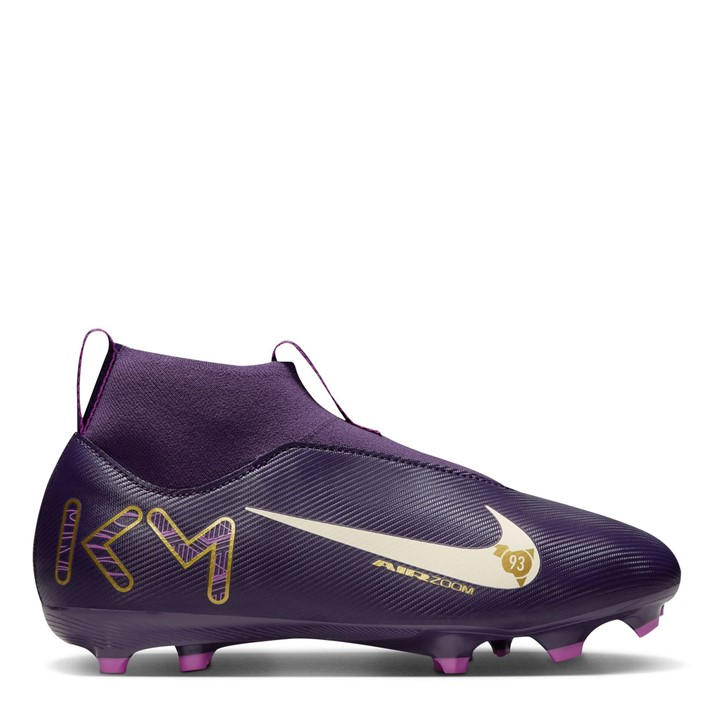 Nike Boys Purple Zoom Mercurial Superfly 10 Academy  Firm Ground Football Boots in Size 4, Sports Direct