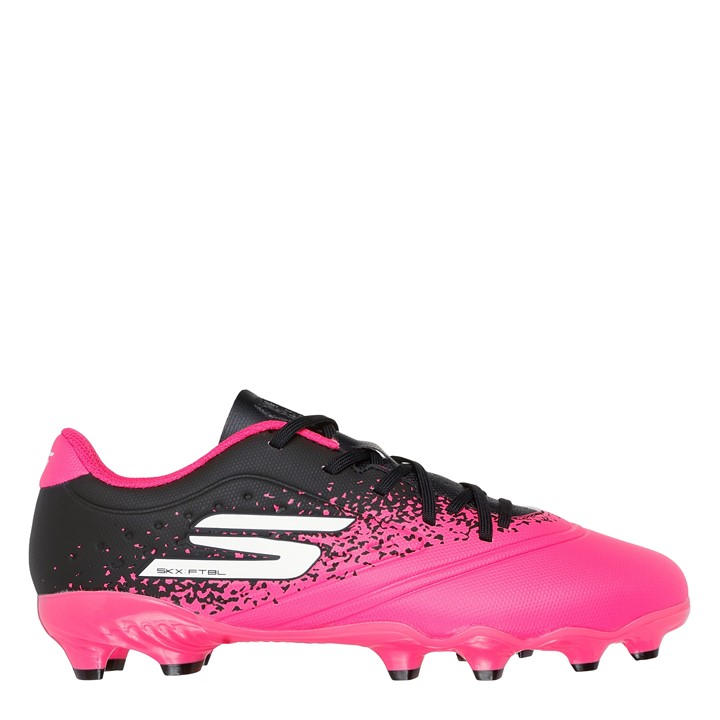 Skechers Boys Pink Razor Juniors Firm Ground Football Boots
