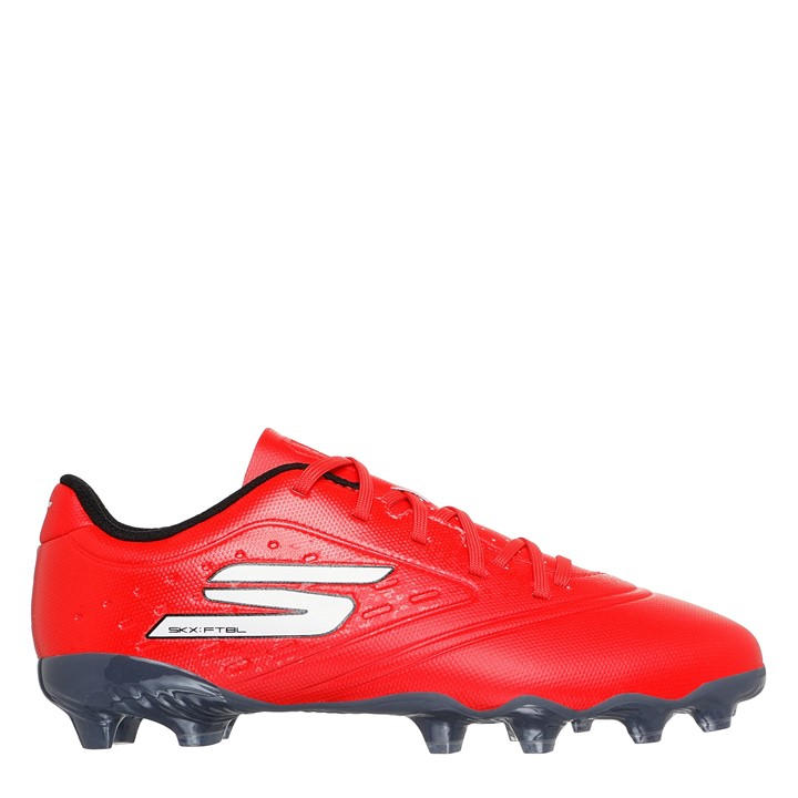 Skechers Boys Red Razor  Firm Ground Football Boots in Size 4, Sports Direct