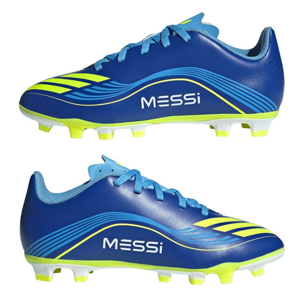 Modrá/Žltá - adidas - F50 Club Juniors Firm Ground Football Boots