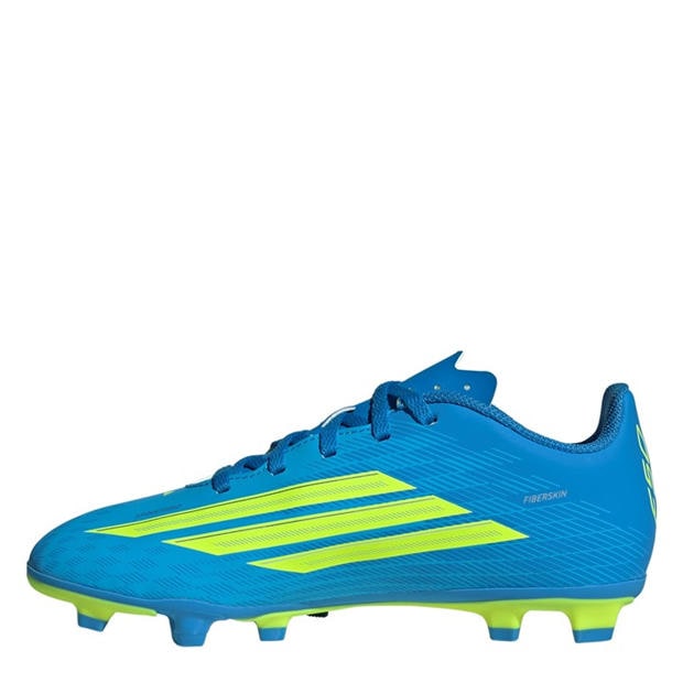 Blue/Yellow - adidas - F50 Club Juniors Firm Ground Football Boots