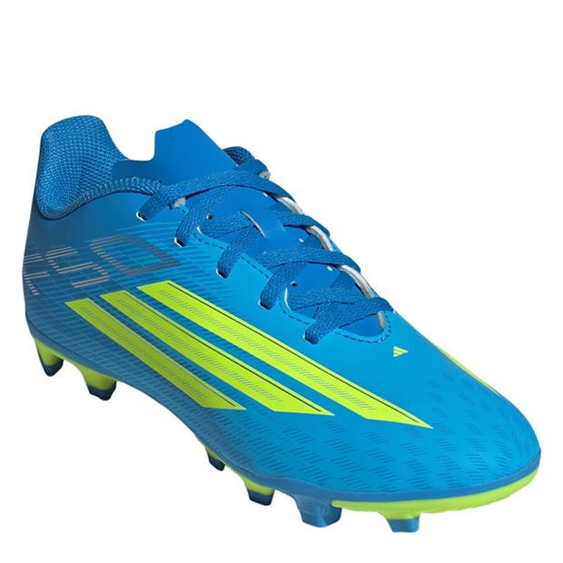 Blue/Yellow - adidas - F50 Club Juniors Firm Ground Football Boots