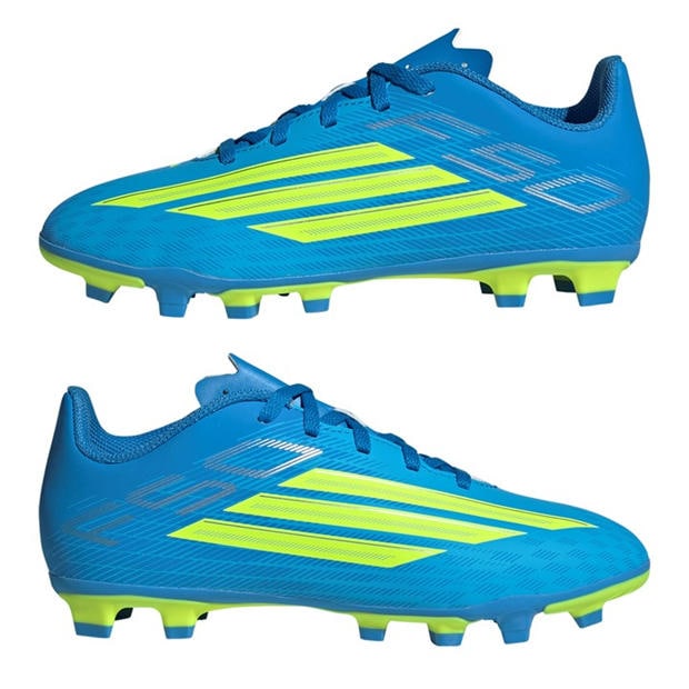 Blue/Yellow - adidas - F50 Club Juniors Firm Ground Football Boots