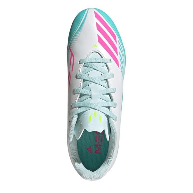 Wht/Pink/Blue - adidas - F50 Club Juniors Firm Ground Football Boots