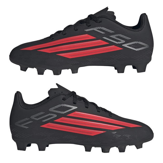 Black/Red - adidas - F50 Club Juniors Firm Ground Football Boots