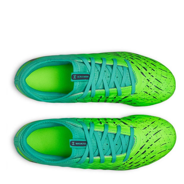 Green/Turquoise - Under Armour - Kids   Under Armour Magnetico .3 Firm Ground Football Boots