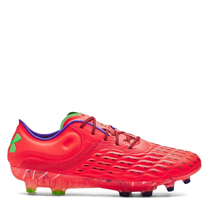 Under Armour Boys Red Magnetico Elite 3  Firm Ground Football Boots in Size 5.5, Sports Direct