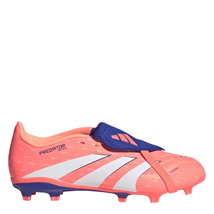 Adidas Boys Orange Predator League Fold-Over Tongue  Firm Ground Football Boots in Size 5.5, Sports Direct