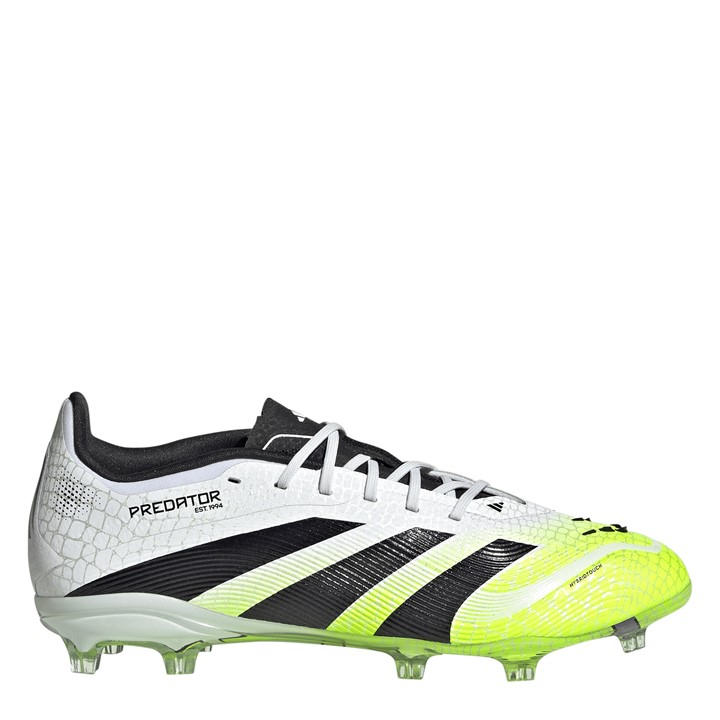 Adidas Boys White Predator Elite  Firm Ground Football Boots in Size 3, Sports Direct