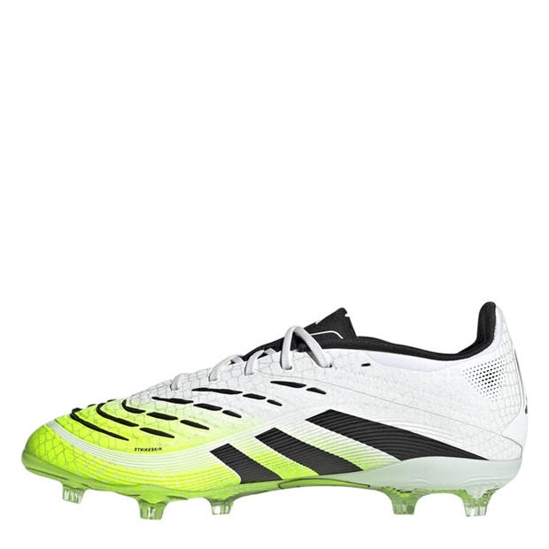 White/Blk/Lemon - adidas - Predator Elite Junior Firm Ground Football Boots
