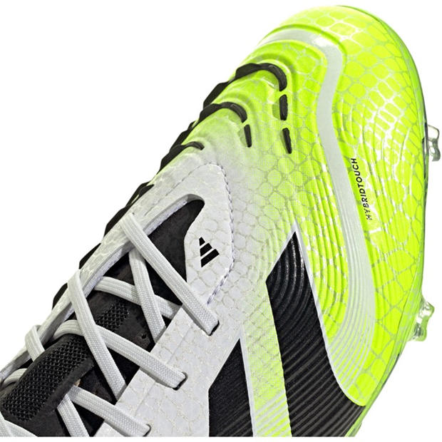 White/Blk/Lemon - adidas - Predator Elite Junior Firm Ground Football Boots